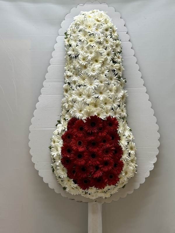 Beyaz & Kırmızı Çelenk