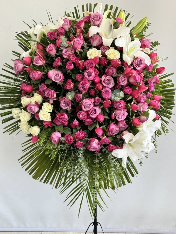 Deep Purple & White Athena Gül Ferforje