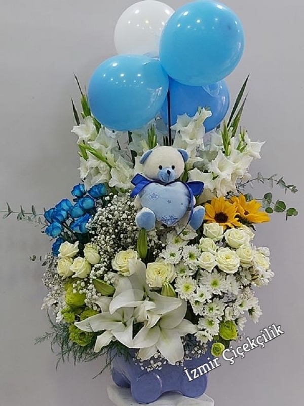Hoşgeldin Erkek Bebek Çiçeği