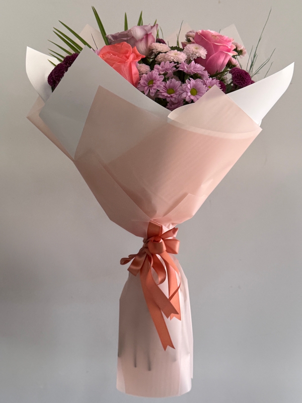 Renkli Gül Papatya Buketi