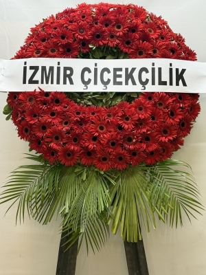 Kırmızı Çember Cenaze Çelengi